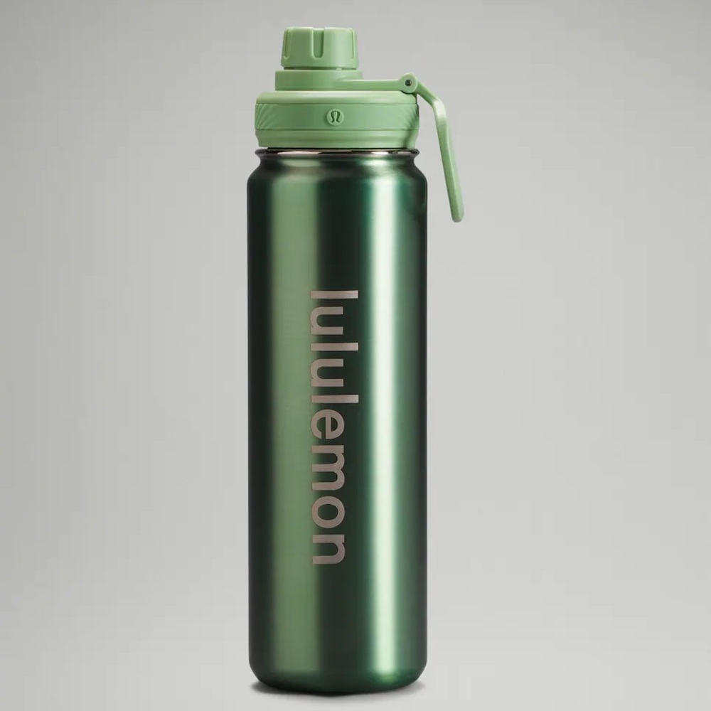 Lululemon athletica Back to Life Sport Bottle 24oz green copper fitness $48 - Picture 4 of 11